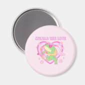 Aimant Cute Cupid Frog - Étaler l'amour (Recto/Verso)
