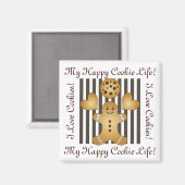 Aimant Cute Cute Gingerbread Homme Cookie (Recto/Verso)