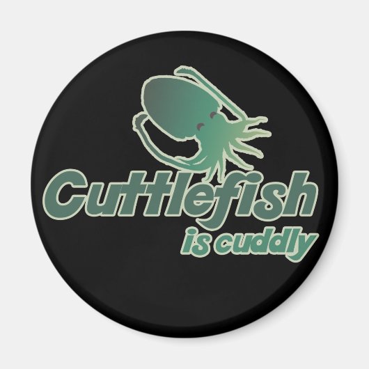 Aimant Cute Cuttlefish veut juste se câliner (Devant)