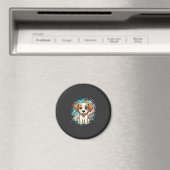 Aimant Cute Dog Paint Splash Vector Art_1 (In Situ (Lave-vaisselle))
