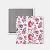 Aimant Cute dog pattern for dog lovers (Recto/Verso)