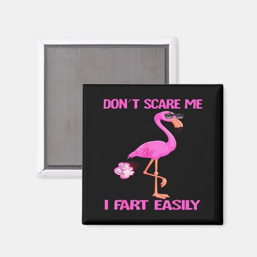 Aimant Cute Don't E Me I Fart Easy Fart Joke Flamingo Wom (Recto/Verso)