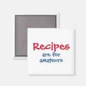 Aimant Cute Drôle à la maison Cuisine du Chef (Recto/Verso)