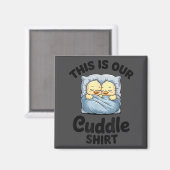 Aimant Cute Duck Couple This Is Our Cuddle  (Recto/Verso)
