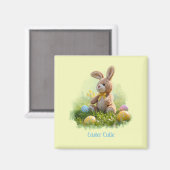 Aimant Cute farci lapin de Pâques (Recto/Verso)