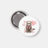 Aimant Cute Ferret Kawaii Pet Animal Locker Decoration  (Recto/Verso)