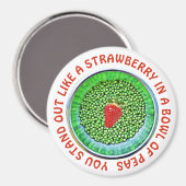 Aimant Cute Flirty Motivational Button (Recto/Verso)