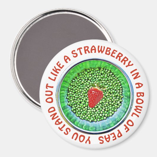 Aimant Cute Flirty Motivational Button (Recto/Verso)