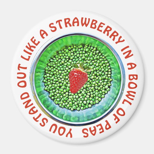 Aimant Cute Flirty Motivational Button (Devant)