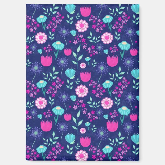 Aimant Cute floral pattern background (Recto)