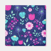 Aimant Cute floral pattern background (Devant)