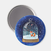 Aimant Cute fox inside (Recto/Verso)