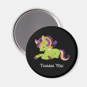 Aimant Cute Frankenstein Unicorn Halloween Merci (Recto/Verso)