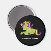Aimant Cute Frankenstein Unicorn Happy Halloween (Recto/Verso)