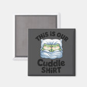 Aimant Cute Frog Couple This Is Our Cuddle  (Recto/Verso)