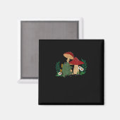 Aimant Cute Frog Playing Flute Cottagecore  Goblincore Ae (Recto/Verso)