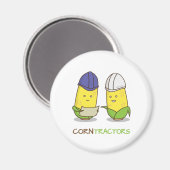 Aimant Cute Funny Corn Entrepreneurs Punny Humour (Recto/Verso)