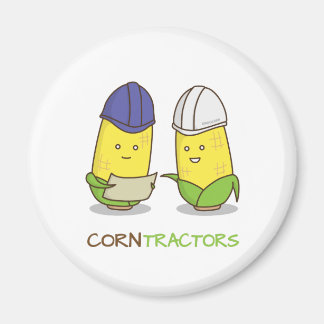 Aimant Cute Funny Corn Entrepreneurs Punny Humour