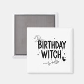 Aimant Cute Funny Witch Witchy Birthday Witches Happy Wom (Recto/Verso)