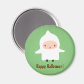 Aimant Cute Garçon En Feuille Costume Fantôme (Recto/Verso)