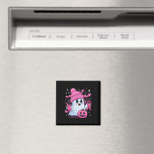 Aimant Cute Ghost Boire Café Halloween Ghost Breast (In Situ (Lave-vaisselle))