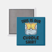 Aimant Cute Giraffe Couple This Is Our Cuddle  (Recto/Verso)