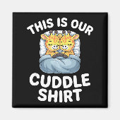 Aimant Cute Giraffe Couple This Is Our Cuddle  (Devant)