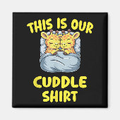 Aimant Cute Giraffe Couple This Is Our Cuddle  (Devant)