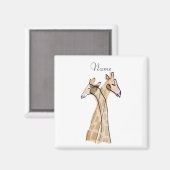 Aimant Cute Giraffe Couple Thunder_Cove (Recto/Verso)