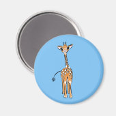 Aimant Cute Giraffe drawing, safari animals (Recto/Verso)