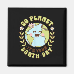 Aimant Cute Go Planet Son Jour des terres Enseignant Enfa