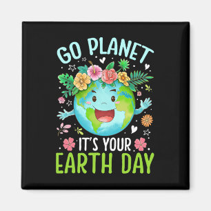 Aimant Cute Go Planet Your Earth Anniversaire Jour Enseig