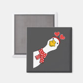 Aimant Cute Goose Xoxo Be Mine Happy Valentine's Day Wome (Recto/Verso)