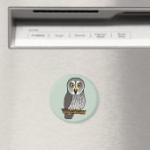 Aimant Cute Great Grey Owl (In Situ (Lave-vaisselle))