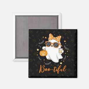 Aimant Cute Halloween Ghost Citrouille épice personnalisé