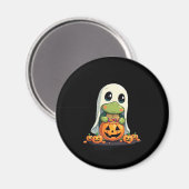 Aimant Cute Halloween Turtle Ghost avec bonbon (5) (Recto/Verso)