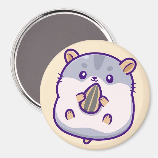 Aimant Cute Hamster (Recto/Verso)