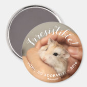 Aimant Cute Hamster Irresistible (Recto/Verso)