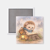 Aimant Cute Hedgehog Reading Fridge (Recto/Verso)