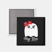 Aimant Cute Hey Boo Halloween (Recto/Verso)