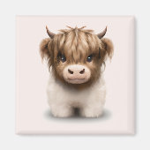 Aimant Cute Highlands Scottish Cow (Devant)