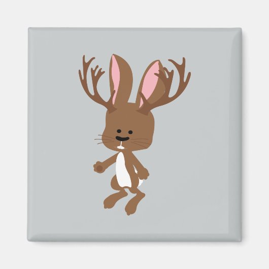 Aimant Cute Jackalope (Devant)