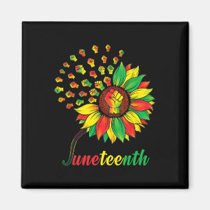 Aimant Cute Junetten Fist Tournesol Noir Afrique Amérique