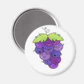 Aimant Cute Kawaii Bunch Of Grapes (Recto/Verso)