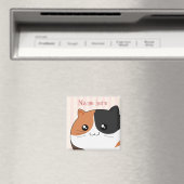 Aimant Cute Kawaii Calico chaton (In Situ (Lave-vaisselle))