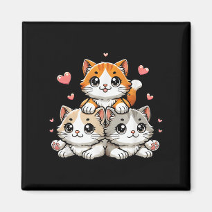 Aimant Cute Kawaii Chats Neko Funny Kitten Cadeau Amoureu