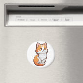 Aimant Cute Kawaii Kitten (In Situ (Lave-vaisselle))