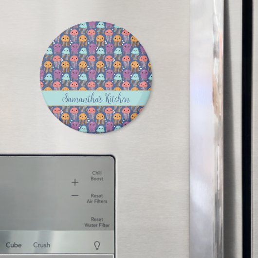 Aimant Cute Kawaii méduse Personnalisée (In situ (réfrigérateur))