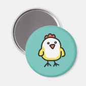 Aimant Cute Kawaii poulet au poulet (Recto/Verso)