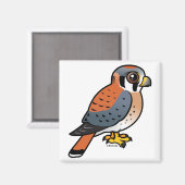 Aimant Cute Kestrel Américain (Recto/Verso)